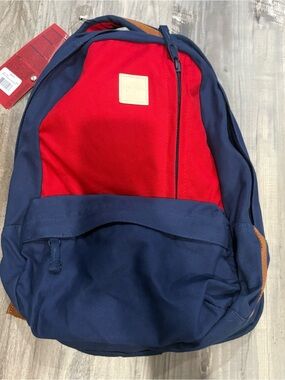 Volcom Basis Canvas Backpack Red/ Blue Colorway NWT